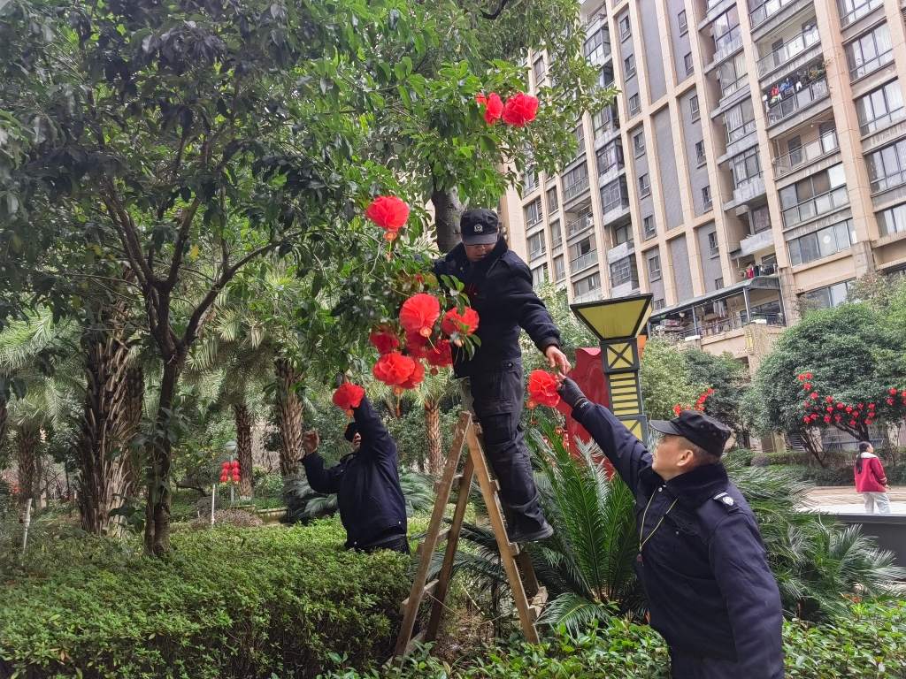 公園壹號小區開展“迎新春送服務、貼心暖心”物業服務周活動